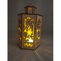 Duży Lampion Świąteczny Adwentowy