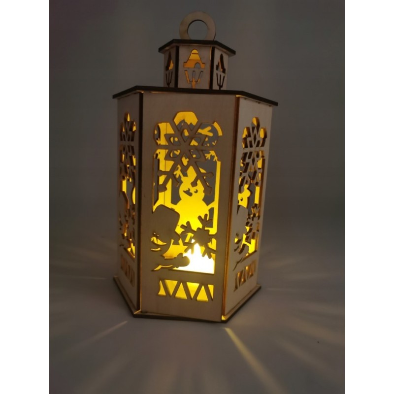 Duży Lampion Świąteczny Adwentowy
