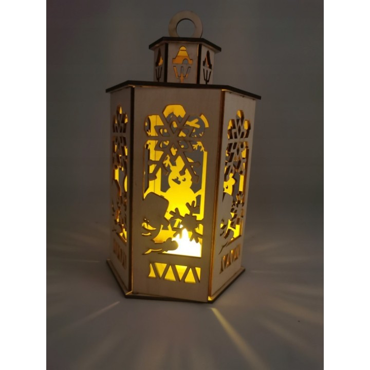 Duży Lampion Świąteczny Adwentowy