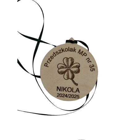 Medal Koniczynka dowolny tekst