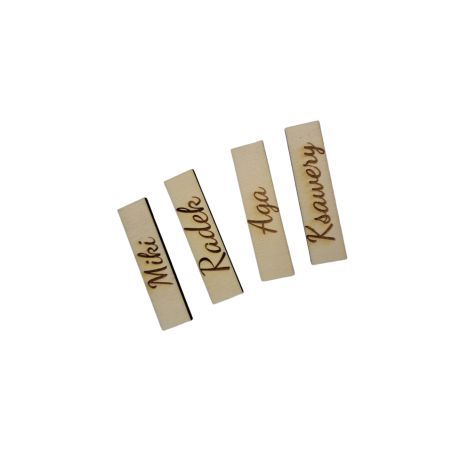 Grawerowana tabliczka 2.5 cm wys