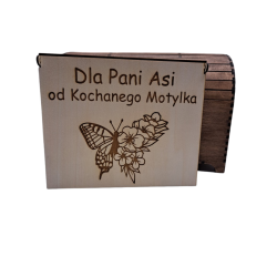 Pudełko na czekoladki merci personalizowane