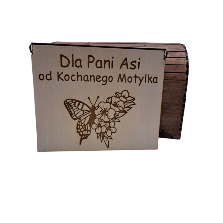 Pudełko na czekoladki merci personalizowane