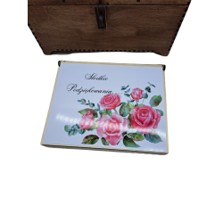 Pudełko na czekoladki merci personalizowane