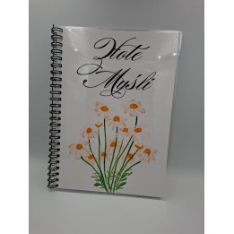 Notes Złote Myśli stokrotki A5