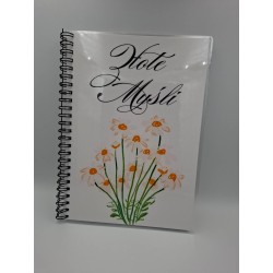 Notes Złote Myśli stokrotki A5