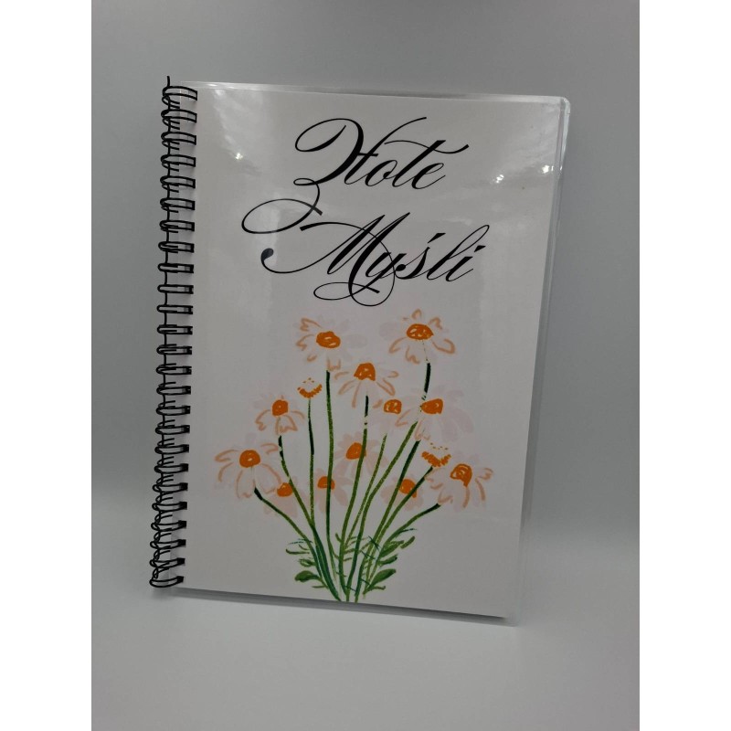 Notes Złote Myśli stokrotki A5