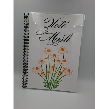 Notes Złote Myśli stokrotki A5