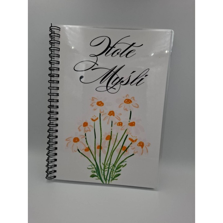 Notes Złote Myśli stokrotki A5