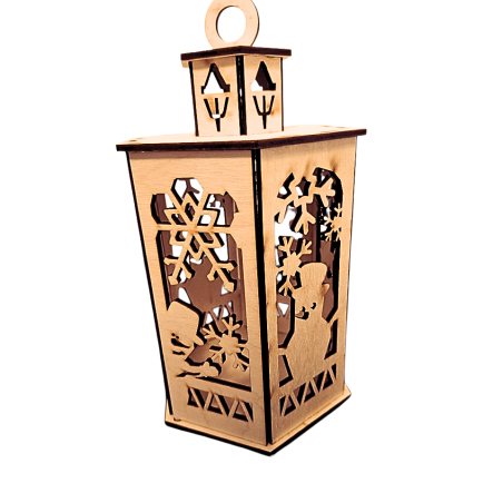 Lampion ażurowy Bałwanki