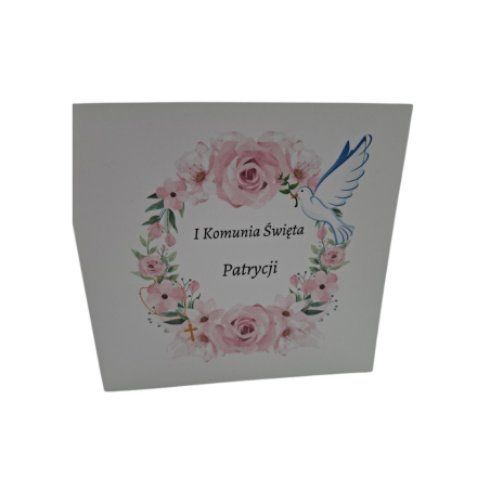 Zaproszenie na Pierwszą Komunię Świętą wzór Patrycja