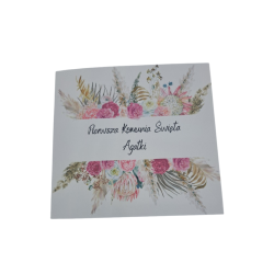 Zaproszenie na I Komunię Świętą wzór Agata