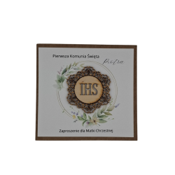 Zaproszenie na I Komunię Świętą wzór Laura