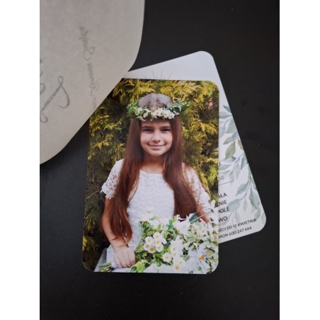 Zaproszenie na I Komunię Świętą wzór Zosia