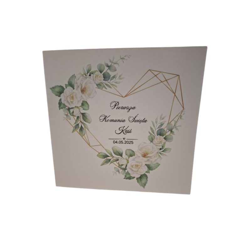 Zaproszenie na I Komunię Świętą wzór Kasia