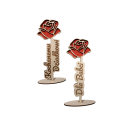 Zestaw dwie róże Dla Babci i Dziadka