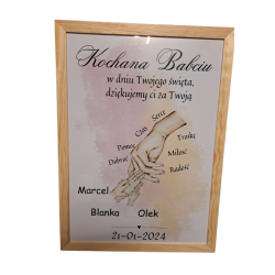 Dla Babci/Dziadka w ramce a3