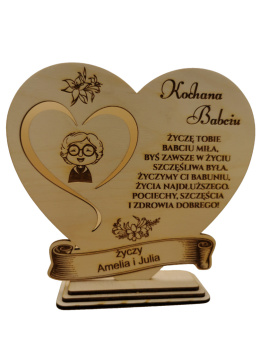 Statuetka z grawerem - Dzień Babci i Dziadka