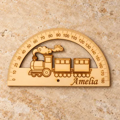 Personalizowane Drewniane Kątomierze - Idealne na Prezent dla Ucznia!