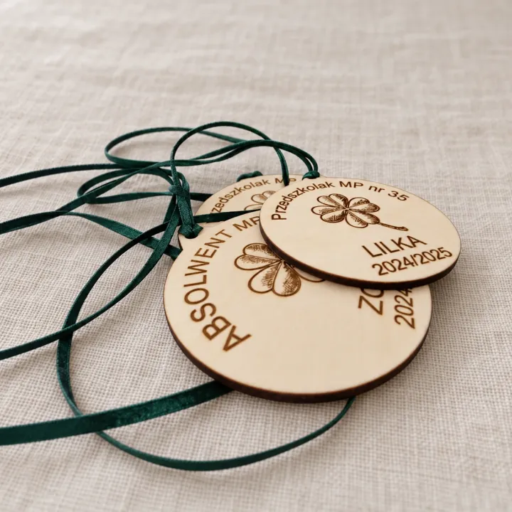 Medal Koniczynka dowolny tekst
