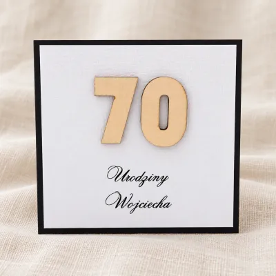 Kartka okolicznościowa 70 urodziny