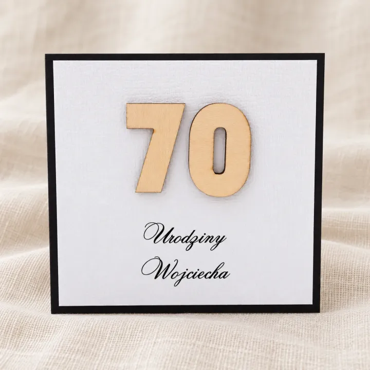 Kartka okolicznościowa 70 urodziny