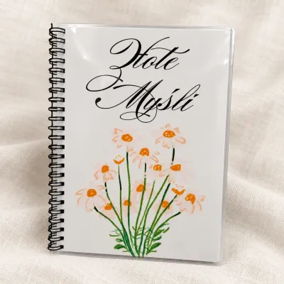 Notes Złote Myśli stokrotki A5