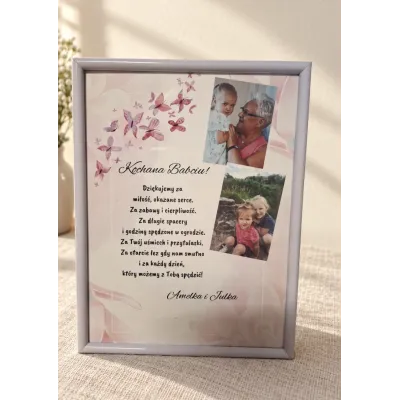 Ramka na Dzień Babci i Dziadka ze zdjęciami