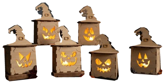 Drewniane lampiony Halloween — zapowiedź kolekcji
